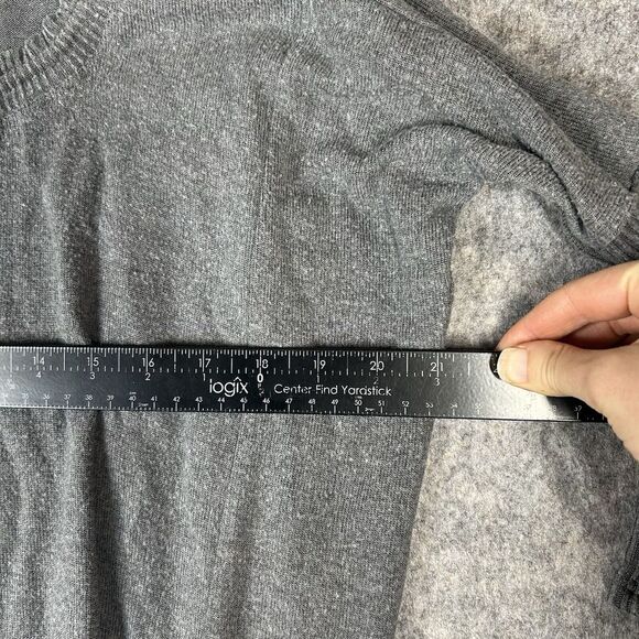 JOHNNY WAS CALME Sweater Womens XS Tunnel Drawstring Crop Gray Loungewear Cozy - Picture 7 of 7